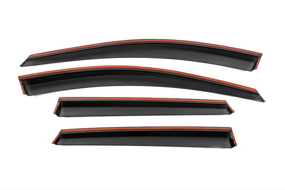 Chevrolet Captiva 2006-2019 Deflectoare geamuri cu ornament cromat Niken Luxury (4 buc) Foto 3