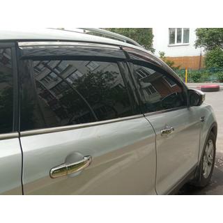 Deflectoare geamuri cu ornament cromat Niken Luxury (4 buc) foto 4