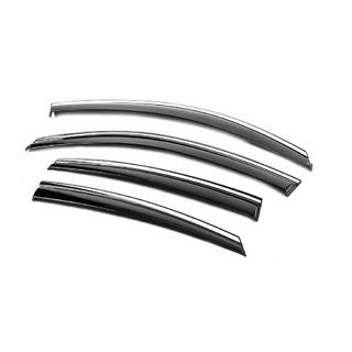Deflectoare geamuri cu ornament cromat Niken Luxury (4 buc) Honda Civic Sedan X 2016-2021 foto 2