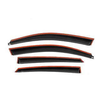 Deflectoare geamuri cu ornament cromat Niken Luxury (4 buc) Honda Civic Sedan X 2016-2021 foto 3