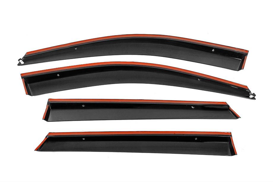 Hyundai Santa Fe 3 2012-2018 Deflectoare geamuri cu ornament cromat Niken Luxury (4 buc) Foto 3