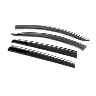 Deflectoare geamuri cu ornament cromat Niken Luxury (4 buc) Hyundai Santa Fe 4 2018-2023 foto 2