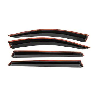 Deflectoare geamuri cu ornament cromat Niken Luxury (4 buc) foto 3