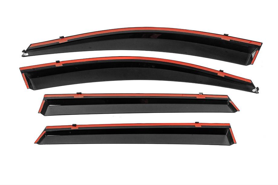 Kia Sorento III UM 2014-2020 Deflectoare geamuri cu ornament cromat Niken Luxury (4 buc) Foto 6