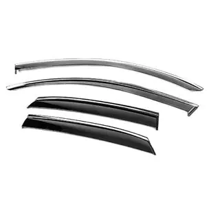 Deflectoare geamuri cu ornament cromat Niken Luxury (4 buc) foto 2