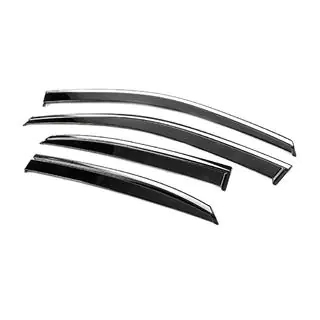 Deflectoare geamuri cu ornament cromat Niken Luxury (4 buc) foto 2