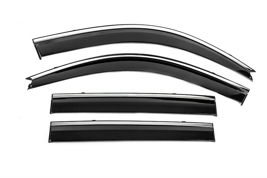 Lexus GX470 2002-2009 Deflectoare geamuri cu ornament cromat Niken Luxury (4 buc) Foto 1