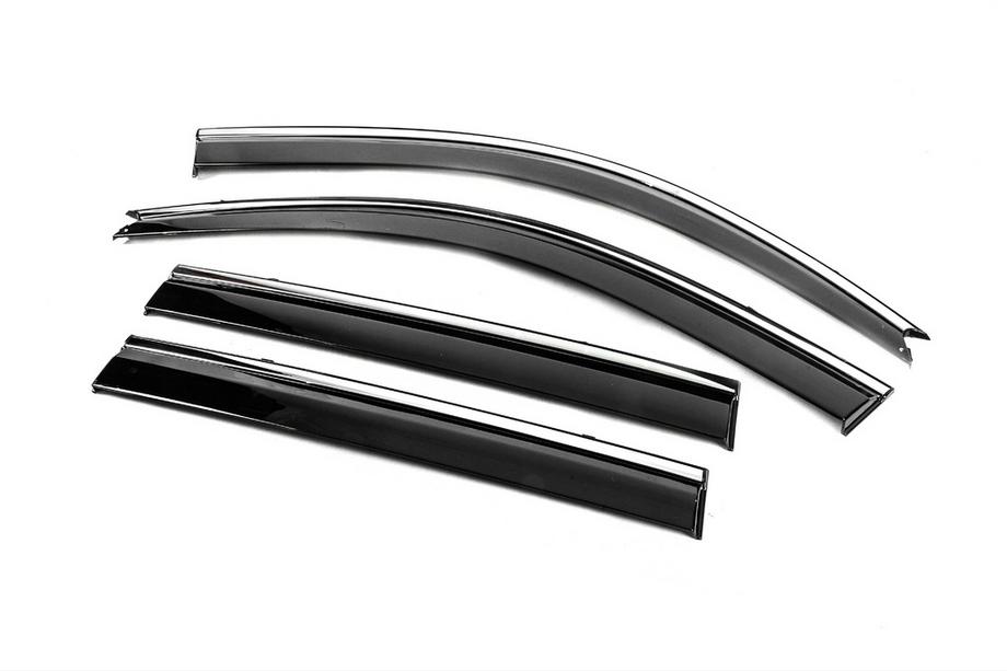 Lexus GX470 2002-2009 Deflectoare geamuri cu ornament cromat Niken Luxury (4 buc) Foto 2