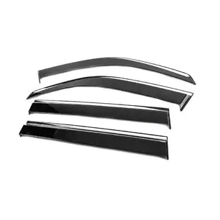 Deflectoare geamuri cu ornament cromat Niken Luxury (4 buc) foto 2
