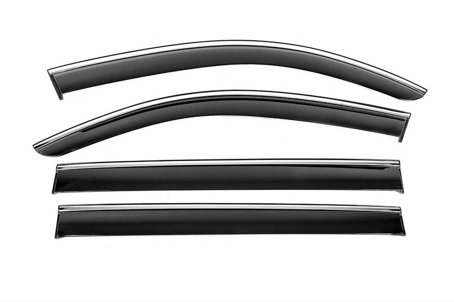 Mercedes GLS X167 2019- Deflectoare geamuri cu ornament cromat Niken Luxury (4 buc) Foto 1
