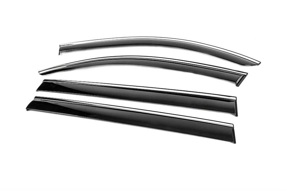Mercedes GLS X167 2019- Deflectoare geamuri cu ornament cromat Niken Luxury (4 buc) Foto 2