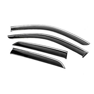 Deflectoare geamuri cu ornament cromat Niken Luxury (4 buc) foto 3