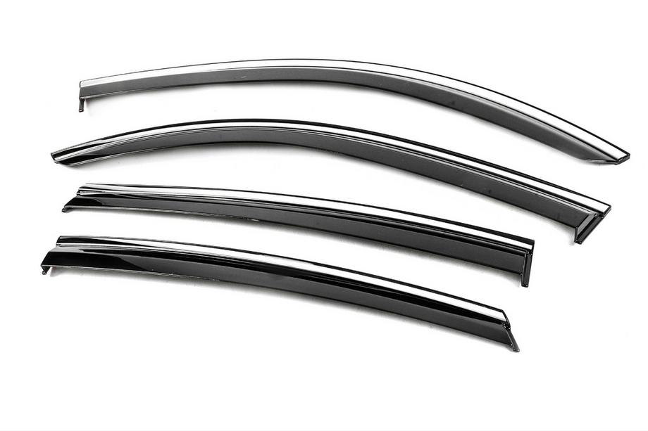 Mercedes GLE coupe C292 2015-2019 Deflectoare geamuri cu ornament cromat Niken Luxury (4 buc) Foto 2