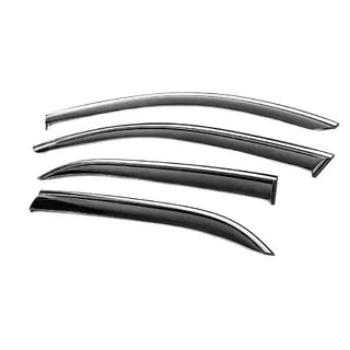 Deflectoare geamuri cu ornament cromat Niken Luxury (4 buc) foto 2