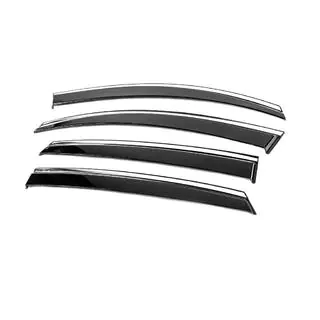 Deflectoare geamuri cu ornament cromat Niken Luxury (4 buc) foto 2