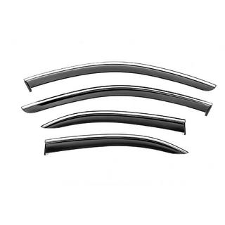 Deflectoare geamuri cu ornament cromat Niken Luxury (SD, 4 buc) Mercedes C-class W204 2007-2015 foto 1