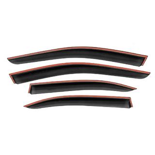 Deflectoare geamuri cu ornament cromat Niken Luxury (SD, 4 buc) Mercedes C-class W204 2007-2015 foto 3