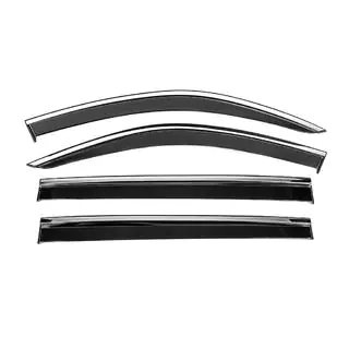 Deflectoare geamuri cu ornament cromat Niken Luxury (4 buc) foto 1