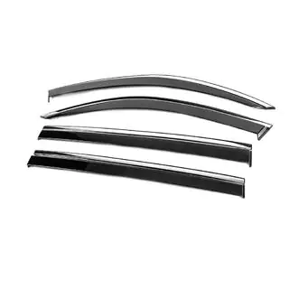 Deflectoare geamuri cu ornament cromat Niken Luxury (4 buc) foto 2