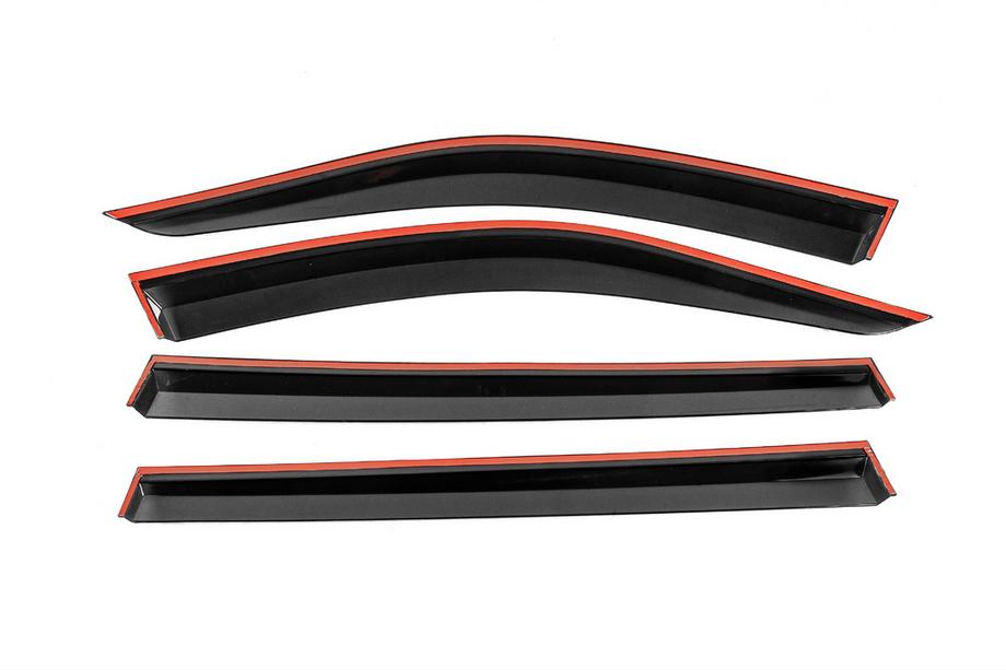 Mercedes GL/GLS class X166 2012-2019 Deflectoare geamuri cu ornament cromat Niken Luxury (4 buc) Foto 3