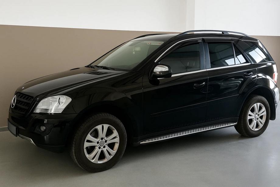 Mercedes ML W164 2005-2011 Deflectoare geamuri cu ornament cromat Niken Luxury (4 buc) Foto 4