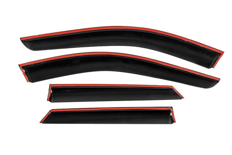 Mercedes ML W164 2005-2011 Deflectoare geamuri cu ornament cromat Niken Luxury (4 buc) Foto 8