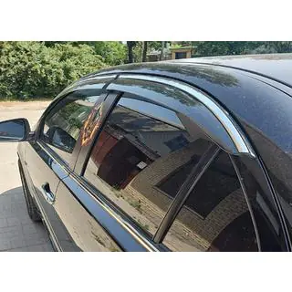 Deflectoare geamuri cu ornament cromat Niken Luxury (4 buc) foto 3