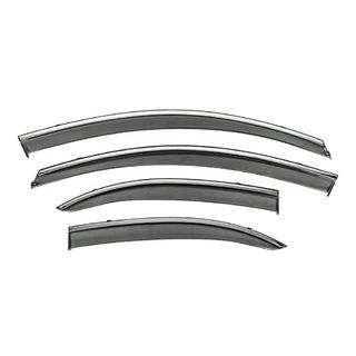 Deflectoare geamuri cu ornament cromat Niken Luxury (4 buc) Mitsubishi Lancer X 2008- foto 2