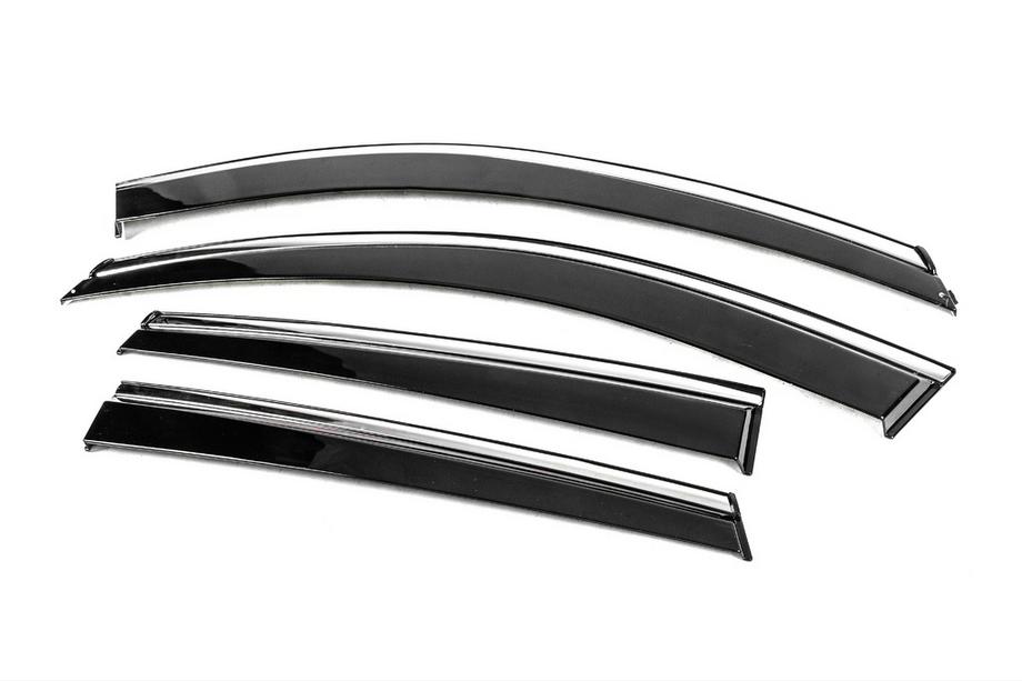 Mazda CX-5 2017–2025 Deflectoare geamuri cu ornament cromat Niken Luxury (4 buc) Foto 2