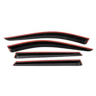 Deflectoare geamuri cu ornament cromat Niken Luxury (4 buc) foto 3