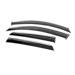 Deflectoare geamuri cu ornament cromat Niken Luxury (4 buc) foto 2