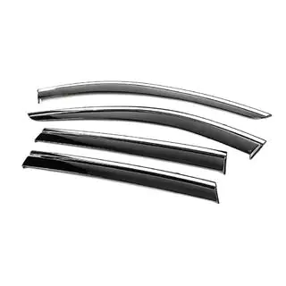 Deflectoare geamuri cu ornament cromat Niken Luxury (4 buc) foto 2