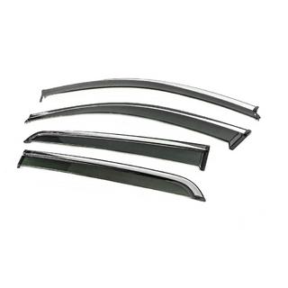 Deflectoare geamuri cu ornament cromat Niken Luxury (4 buc) foto 2