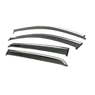 Deflectoare geamuri cu ornament cromat Niken Luxury (4 buc) foto 2