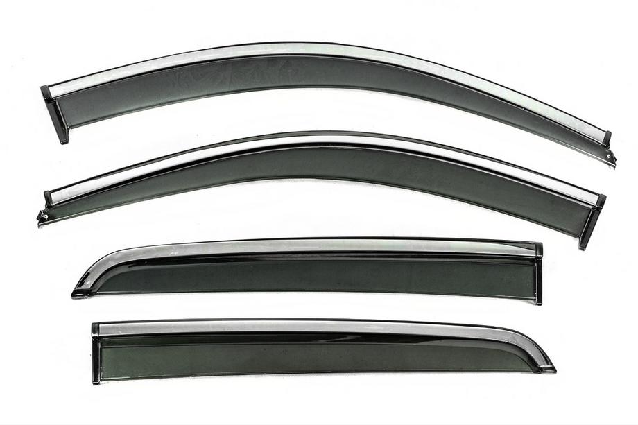 Dacia Spring 2021- Deflectoare geamuri cu ornament cromat Niken Luxury (4 buc) Image