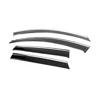Deflectoare geamuri cu ornament cromat Niken Luxury (4 buc) foto 2