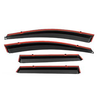 Deflectoare geamuri cu ornament cromat Niken Luxury (4 buc) foto 3