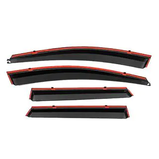 Deflectoare geamuri cu ornament cromat Niken Luxury (4 buc) foto 3
