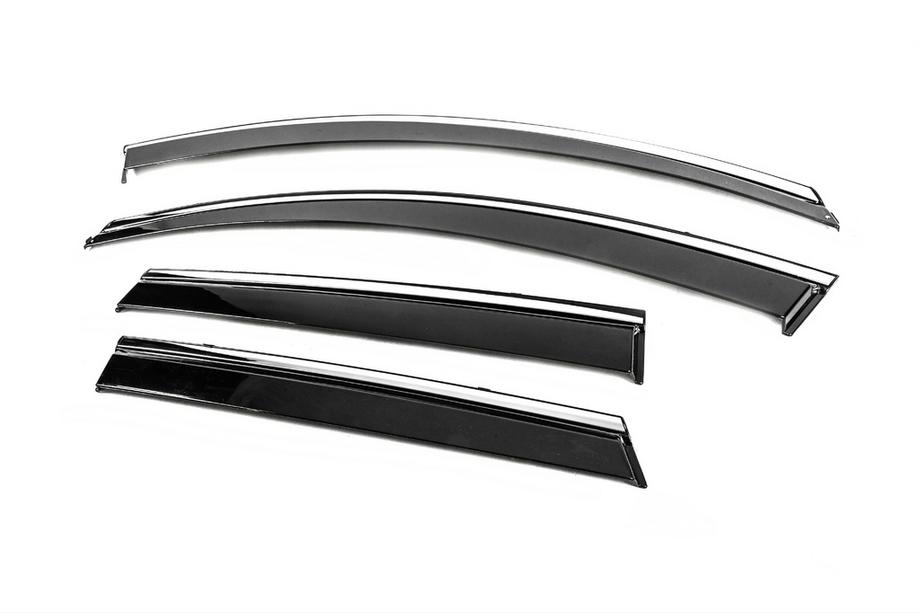 Renault Kadjar 2015-2022 Deflectoare geamuri cu ornament cromat Niken Luxury (4 buc) Foto 2