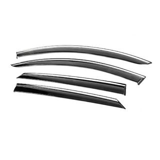 Deflectoare geamuri cu ornament cromat Niken Luxury (4 buc) foto 2