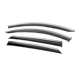 Deflectoare geamuri cu ornament cromat Niken Luxury (4 buc) foto 2