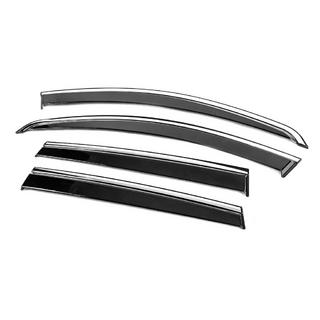 Deflectoare geamuri cu ornament cromat Niken Luxury (4 buc) Dacia Duster 2008-2018 foto 2
