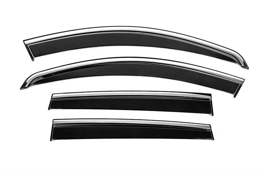 Renault Duster 2008–2017 Deflectoare geamuri cu ornament cromat Niken Luxury (4 buc) Image