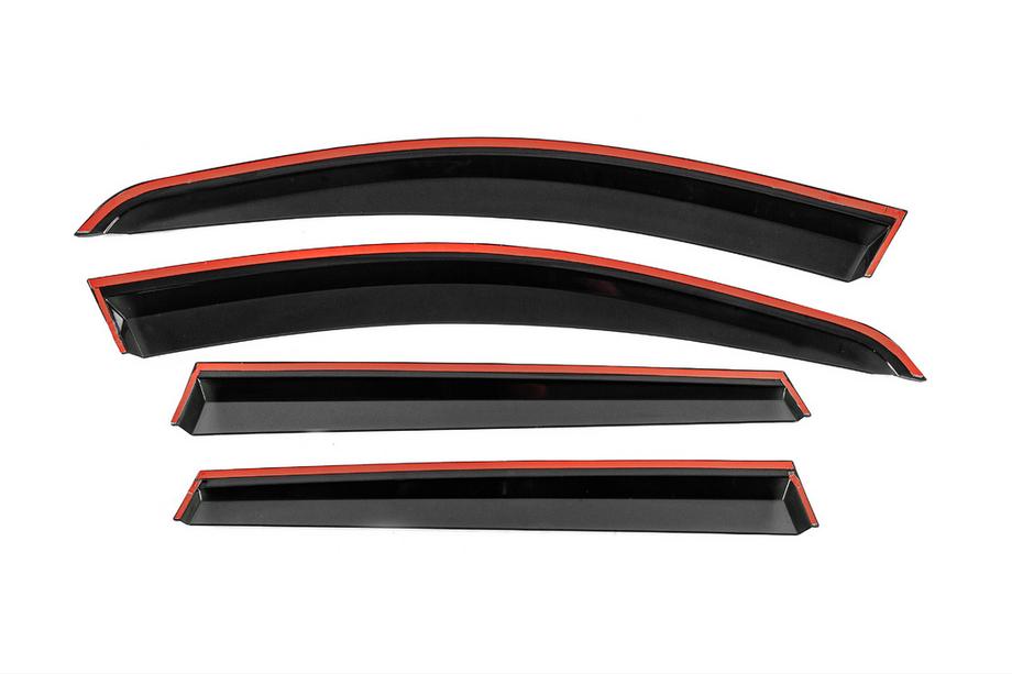 Renault Duster 2008–2017 Deflectoare geamuri cu ornament cromat Niken Luxury (4 buc) Foto 3
