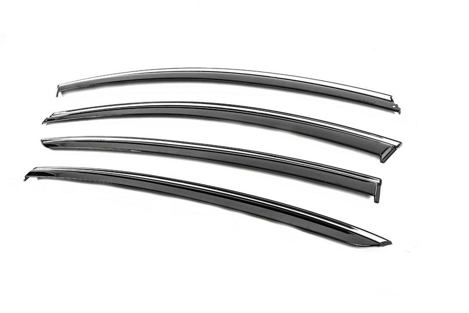 Renault Fluence 2009-2016 Deflectoare geamuri cu ornament cromat Niken Luxury (4 buc) Foto 8