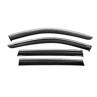 Deflectoare geamuri cu ornament cromat Niken Luxury (4 buc)
