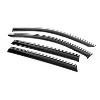 Deflectoare geamuri cu ornament cromat Niken Luxury (4 buc) foto 2