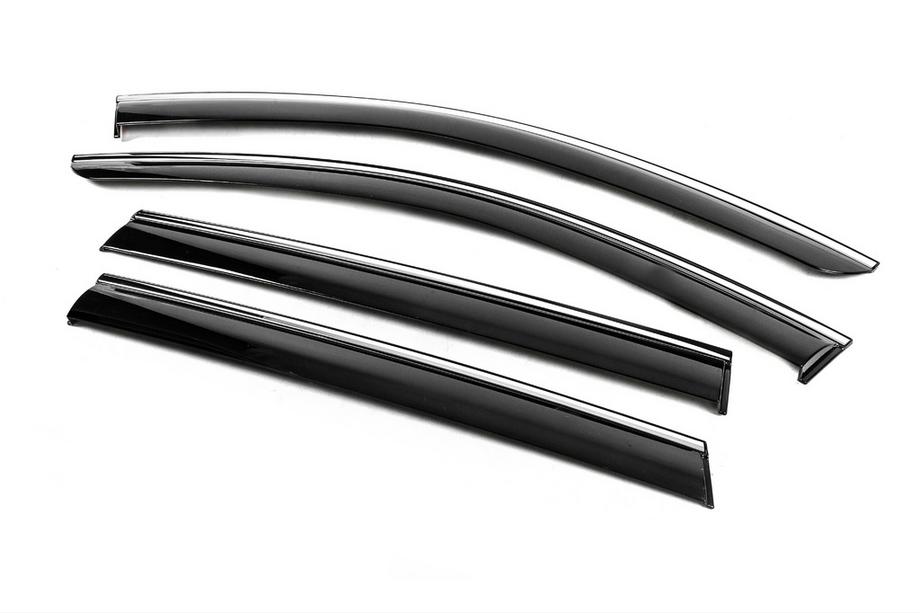 Subaru Outback 2009-2014 Deflectoare geamuri cu ornament cromat Niken Luxury (4 buc) Foto 2