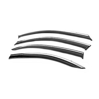 Deflectoare geamuri cu ornament cromat Niken Luxury (SD, 4 buc) Skoda Octavia IV A8 2020- foto 2
