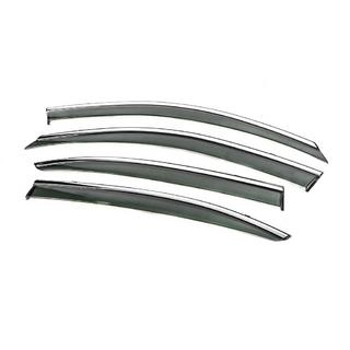 Deflectoare geamuri cu ornament cromat Niken Luxury (SD, 4 buc) Skoda Octavia II A5 2006-2010 foto 3